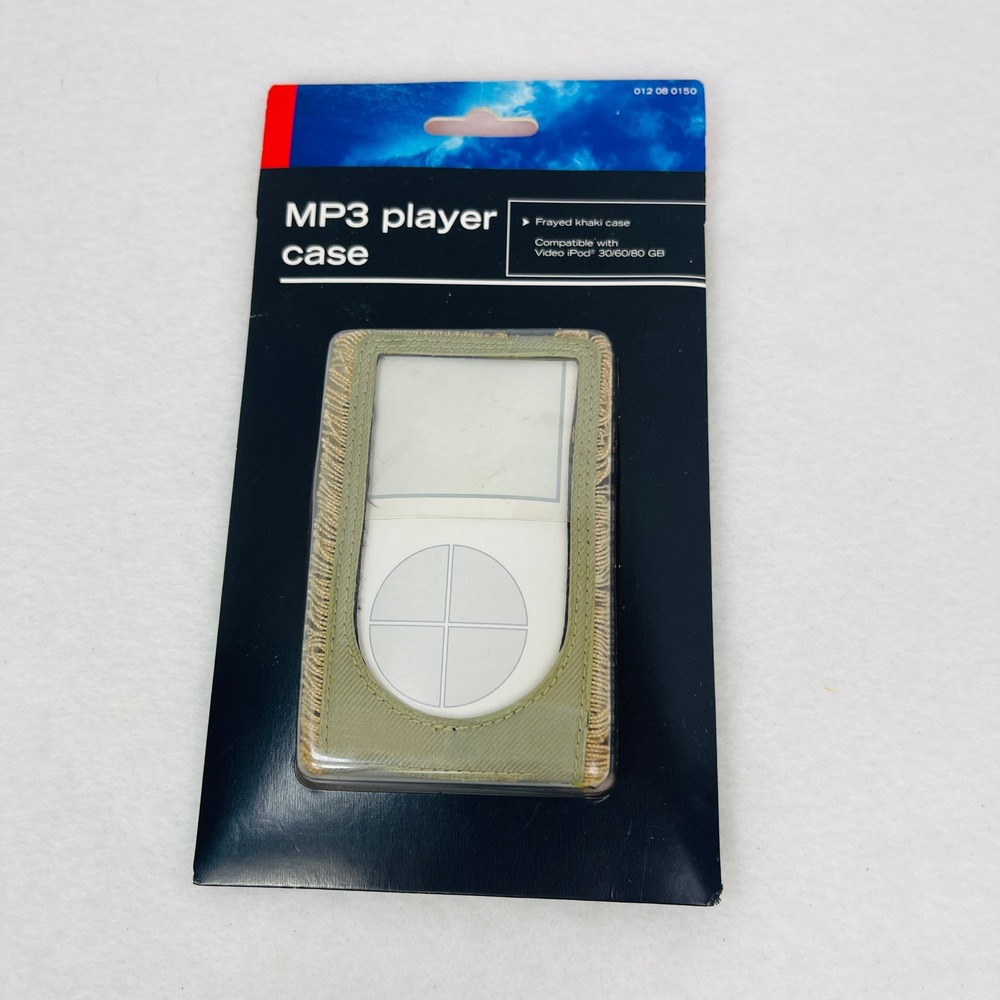 Target MP3 Player Case OS Frayed Khaki Video iPod 30/60/80 GB Belt Clip NEW